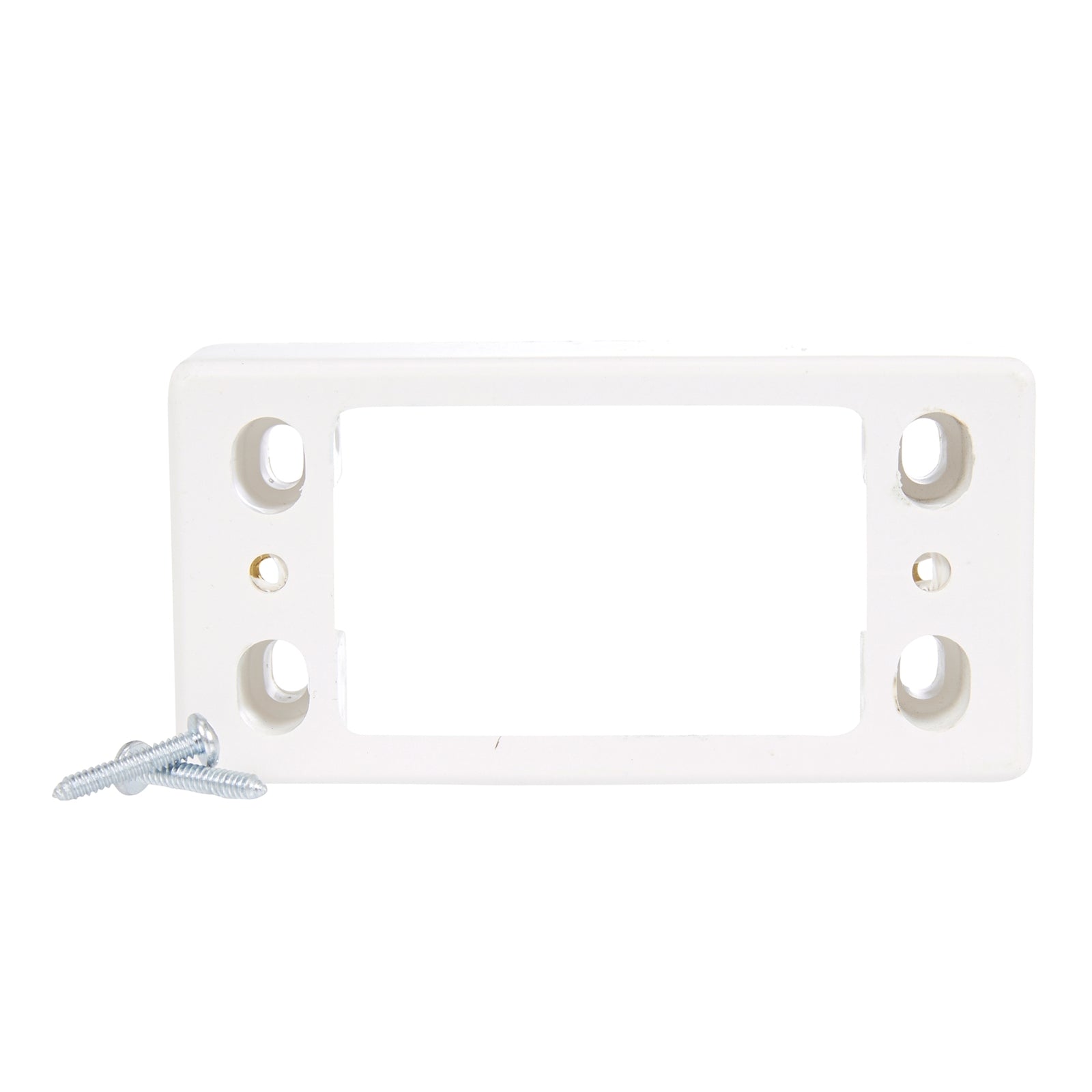 HPM Intermediate Architrave Mounting Block, 52mm 24mm Deep White Plastic CD150WE