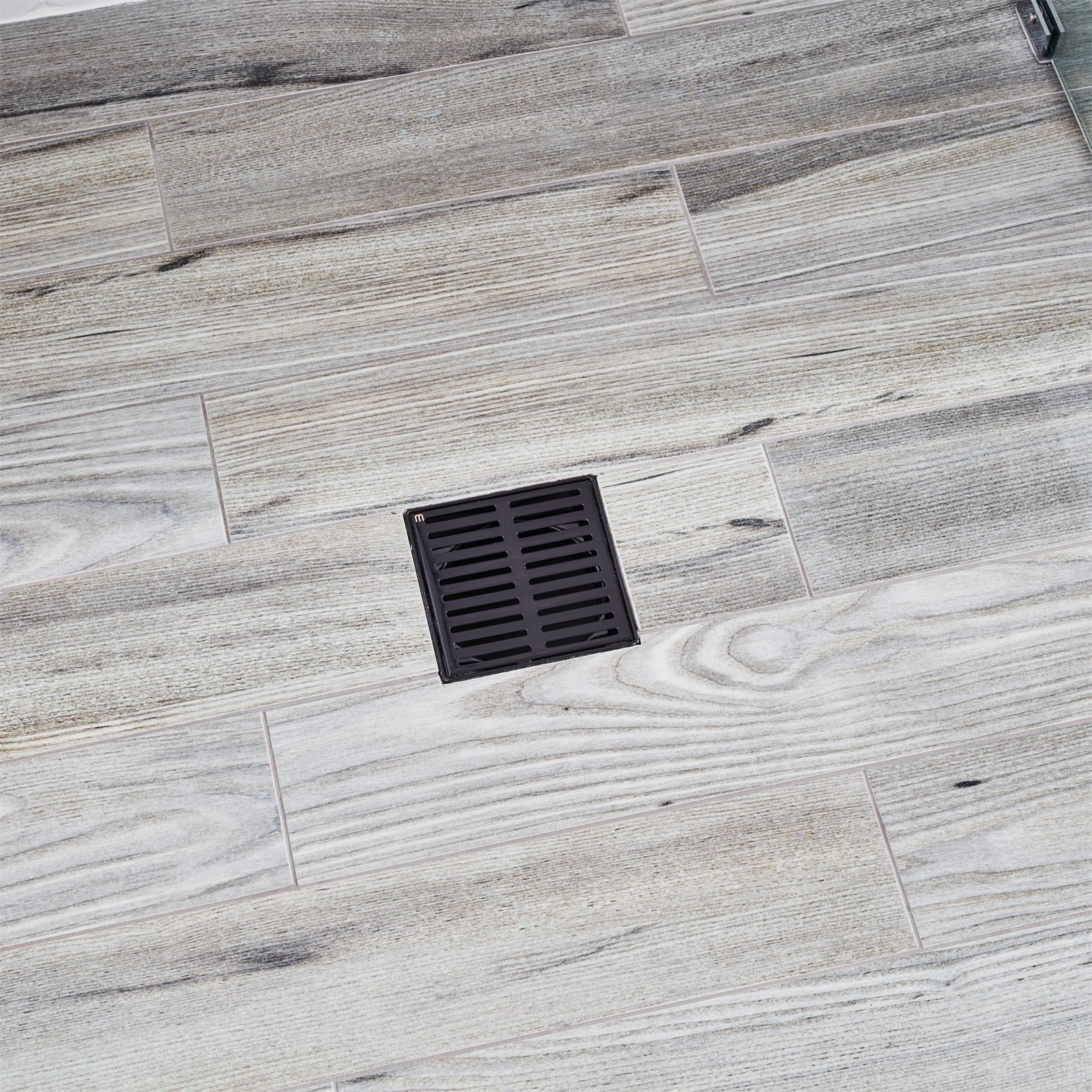 Mondella Concerto 100 x 100mm Black Square Floor Grate, 316 Marine SS