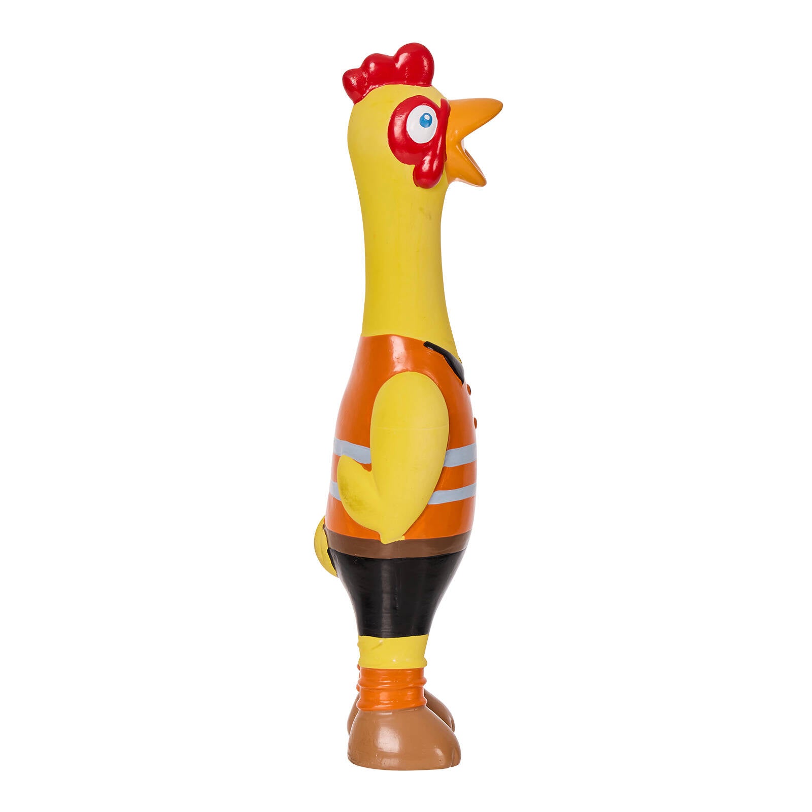 Happy Tails Tradie Chicken Latex Dog Toy with Squeaker