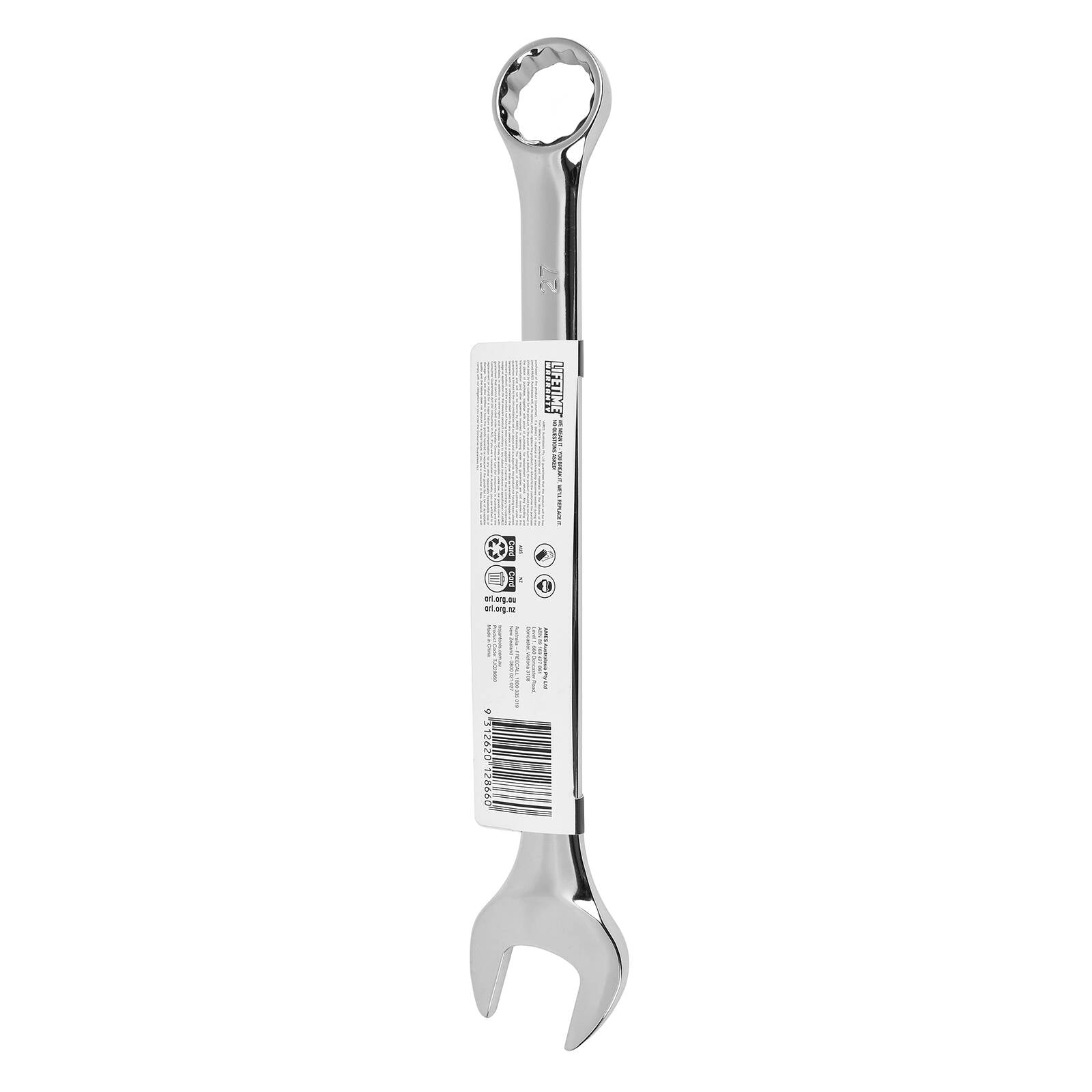 Trojan 27mm Combination Spanner, Chrome Vanadium 12 Point Ring End
