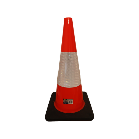 Syneco 700mm PVC Safety Cone with Reflective Tape, Orange