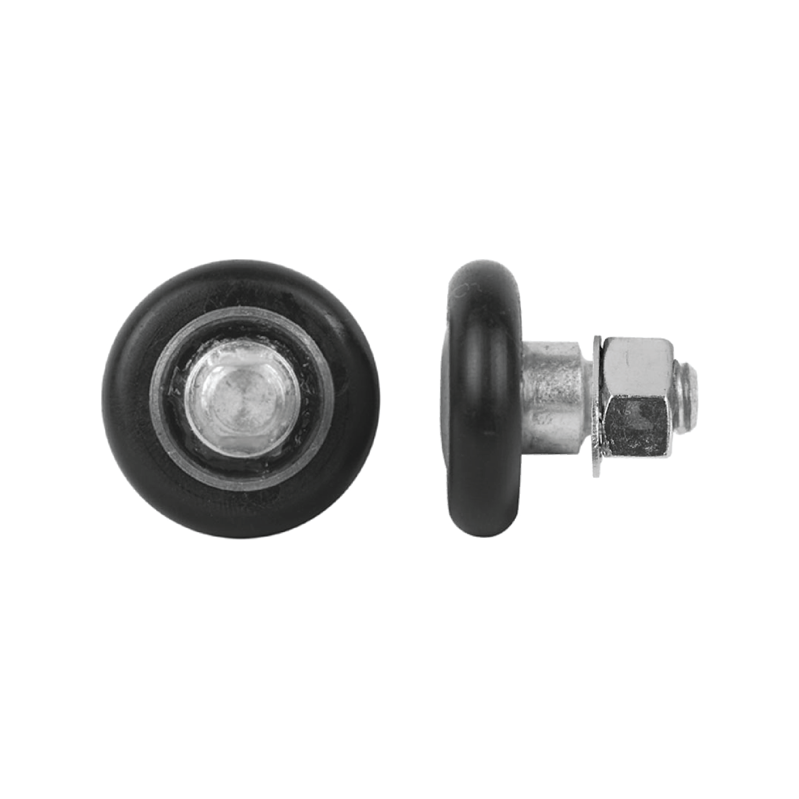 Rolltrak 31mm Black Acetal Convex Roller with Threaded Stud, Patio Door