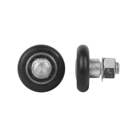 Rolltrak 31mm Black Acetal Convex Roller with Threaded Stud, Patio Door