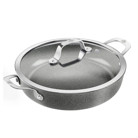 Ballarini Salina 28cm Serving Pan with Lid - Ceraforce Titanium Non-Stick, Induction Compatible - 67315