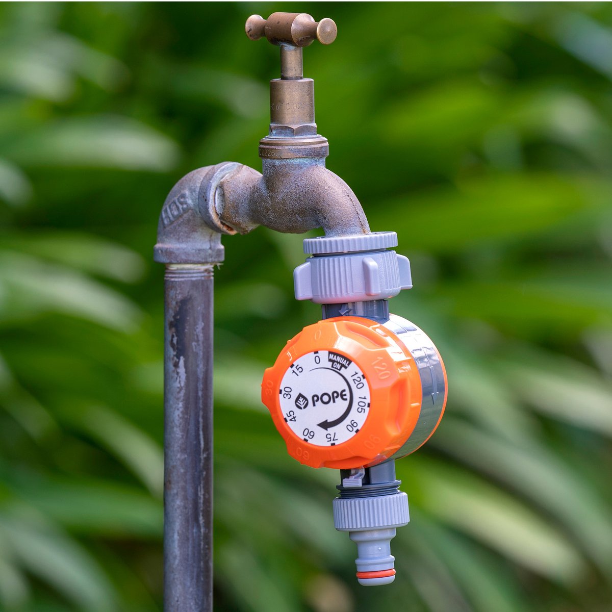 Pope 2 Hour Manual Tap Timer, Battery-Free Garden Watering