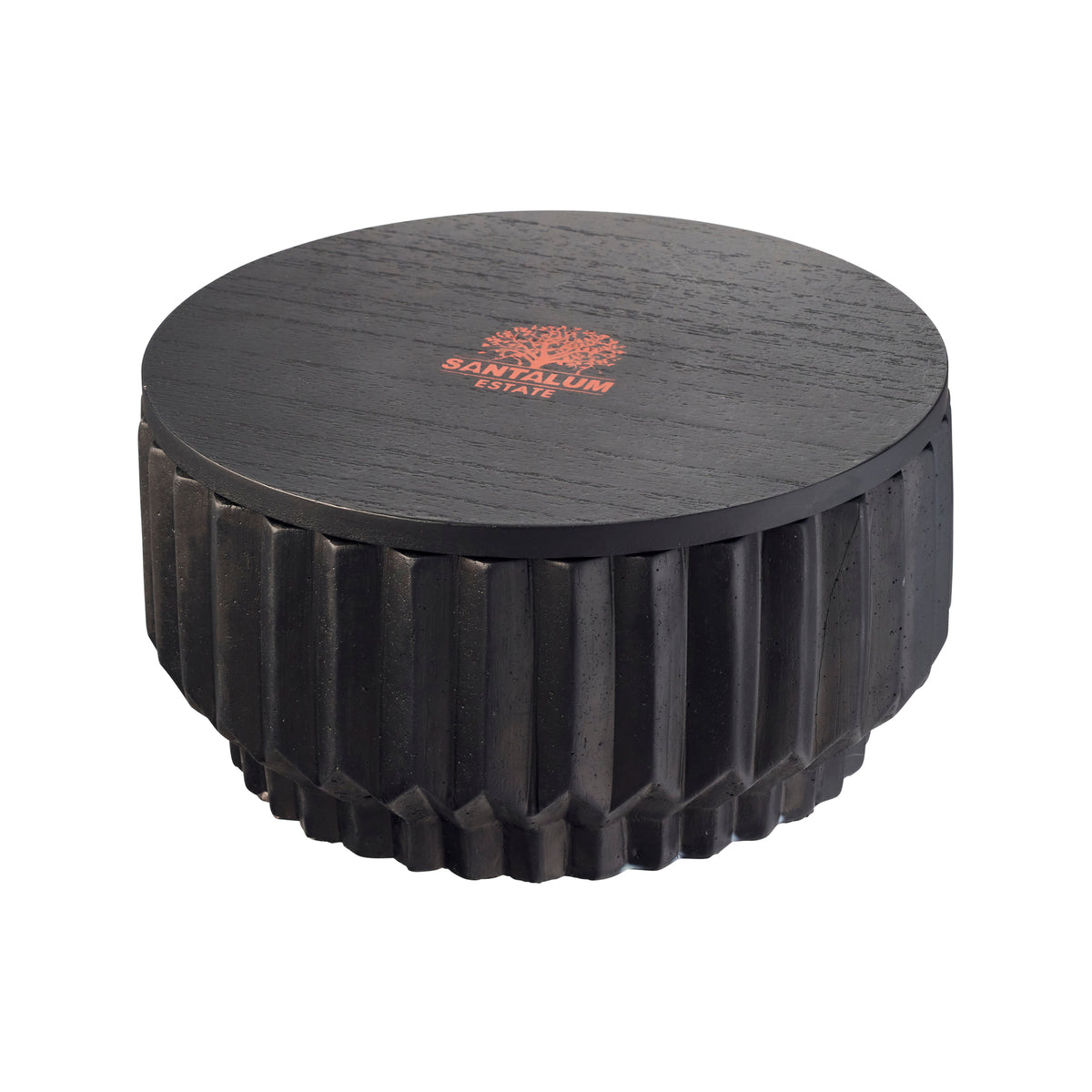Santalum Estate Sandalwood Citronella Candle Black Ceramic with Lid