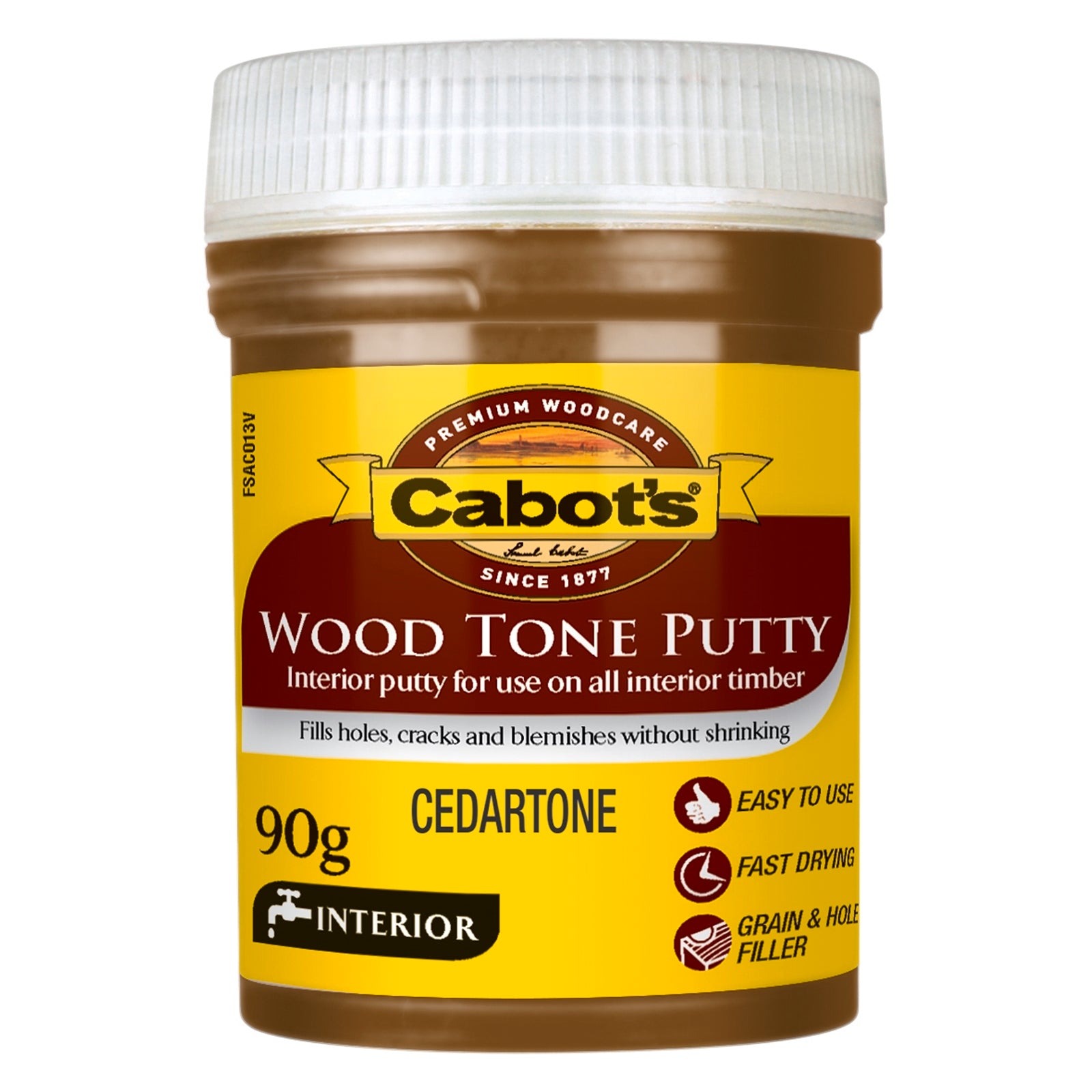 Cabot's Wood Tone Putty Cedar Water Based 90g