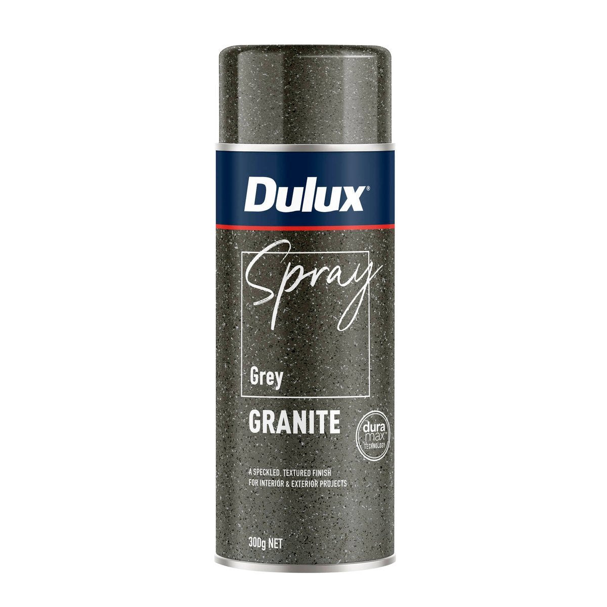 Dulux Effects Spray Paint 300g Grey Granite - Textured Finish - Indoor/Outdoor - SuperSaverAU - view 1