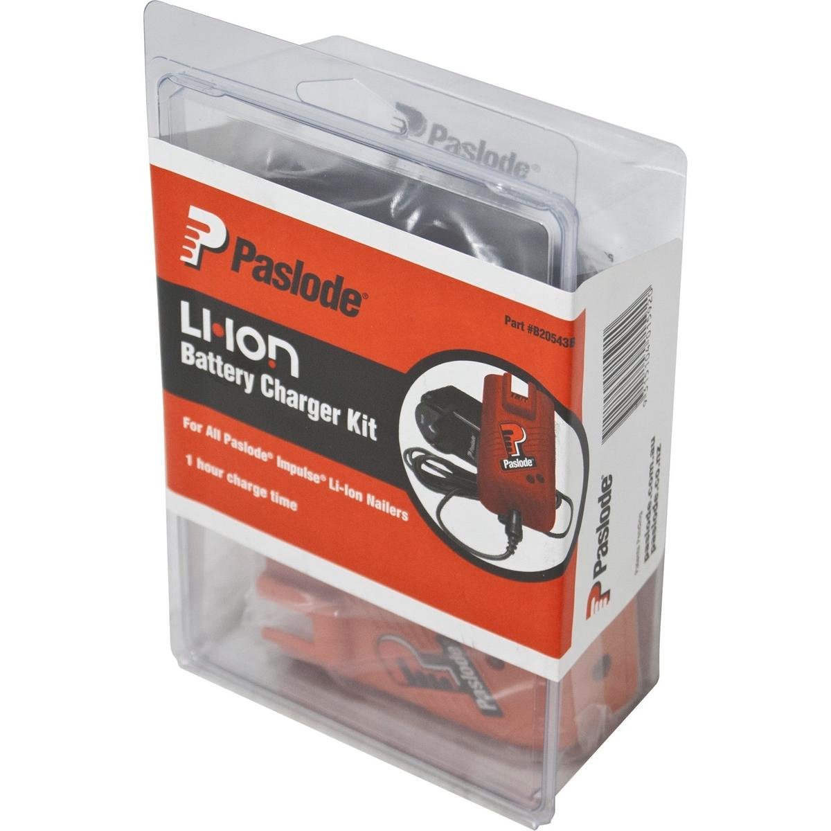 Paslode 240V Li-Ion Charger - Portable - Plastic - Quick Charge Benefit - SuperSaverAU - view 1