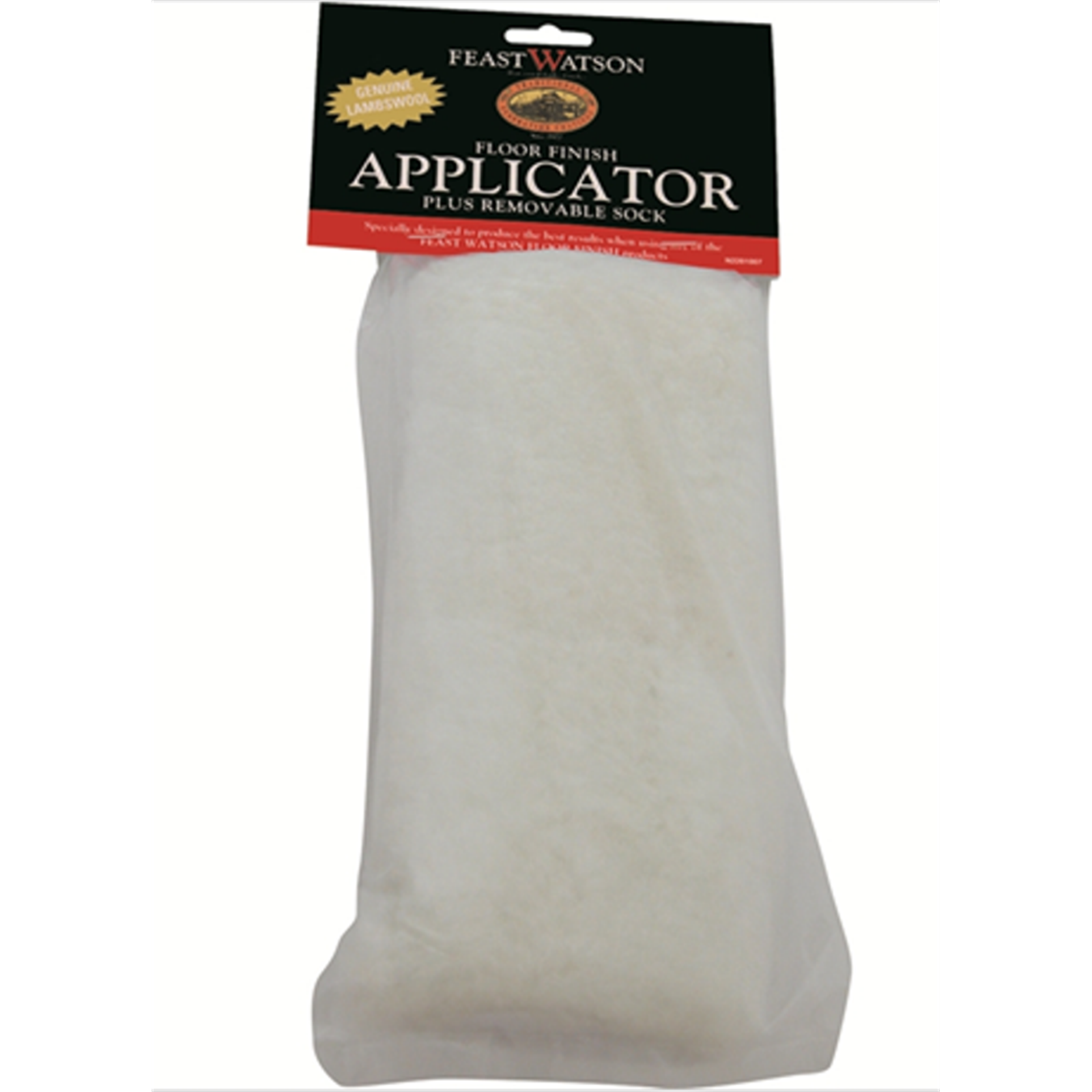 Feast Watson Floor Finish Applicator, Lamb's Wool 25mm Nap, Rectangle Head for Interior Timber Floors