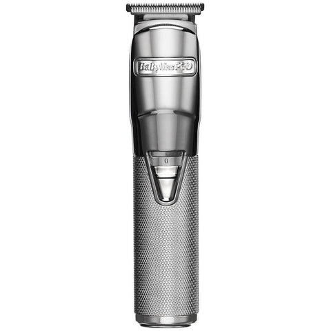 BaBylissPRO Silver FX Cord/Cordless Trimmer - Silver - 6000rpm Motor, Zero Gap Blade, 4 Combs - 900756