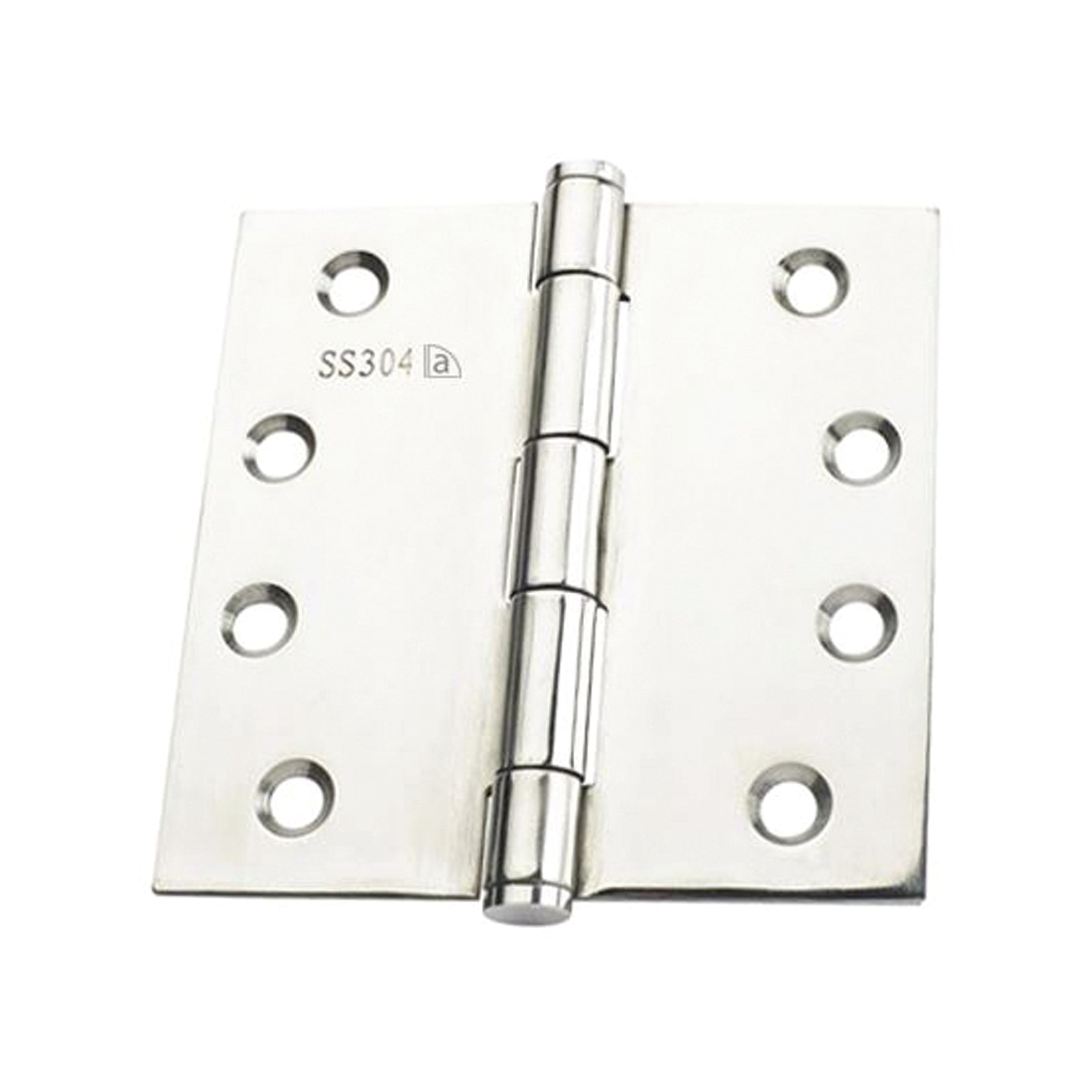 Austyle 100 x 100 x 2.5mm Polished 304 Stainless Steel Fire Rated Fixed Pin Hinge