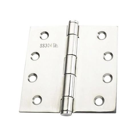 Austyle 100 x 100 x 2.5mm Polished 304 Stainless Steel Fire Rated Fixed Pin Hinge