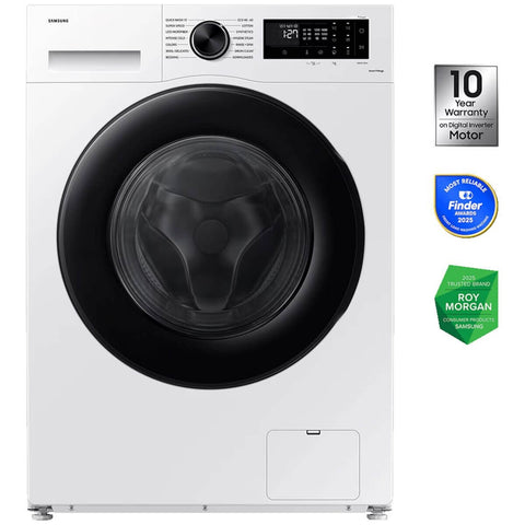Samsung 11kg Smart Front Load Washing Machine - White, SpaceMax, Hygiene Steam - WW11CGCOADAESA