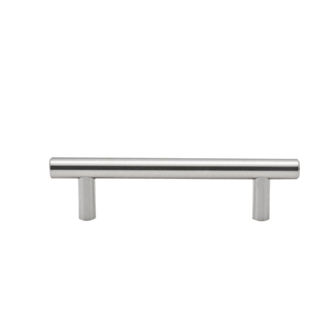 Ikonic 96mm Brushed Nickel Steel T Handle, 10 Pack for Cabinets & Drawers