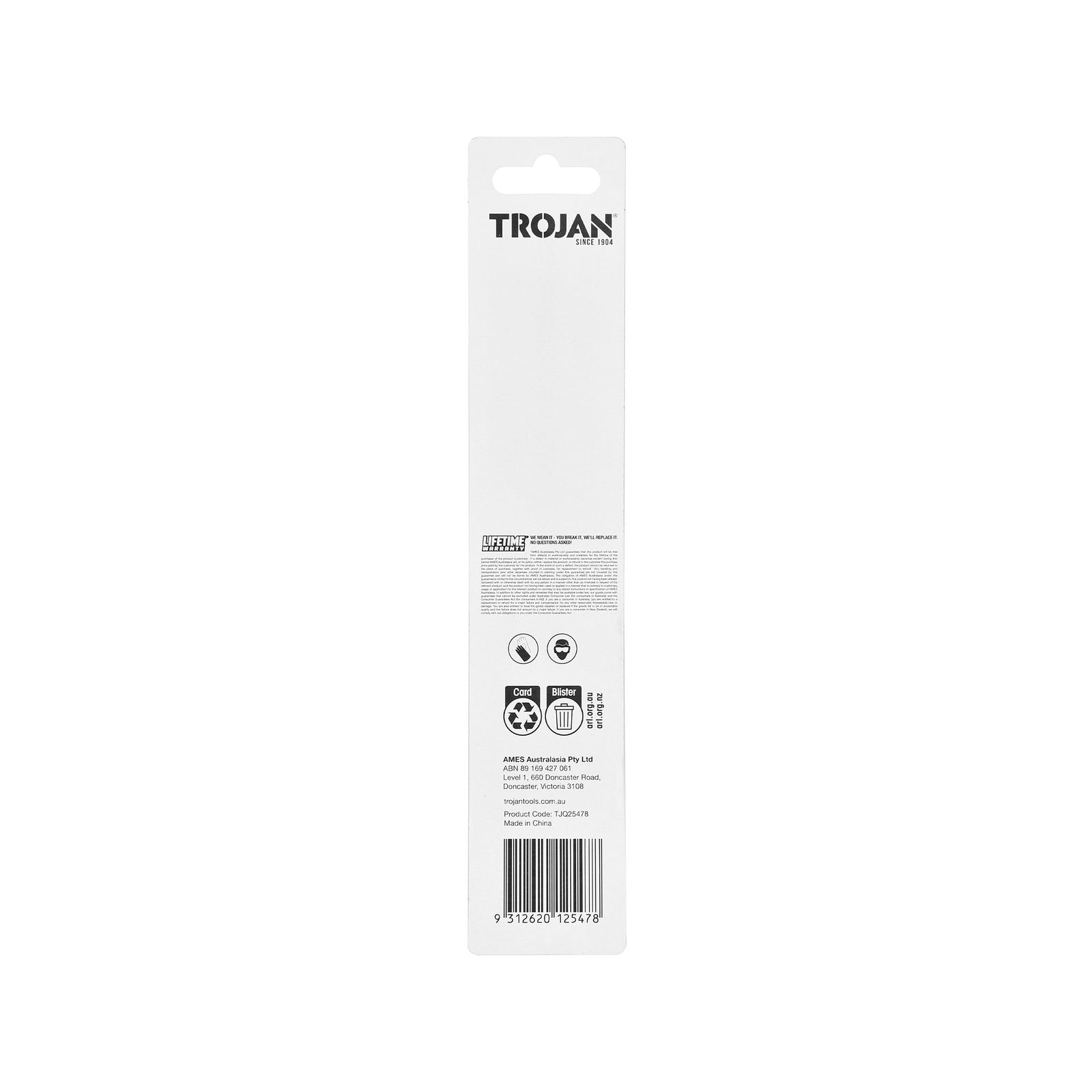 Trojan 256mm Double Ended Engineer's Metal Scriber, Knurled Grip