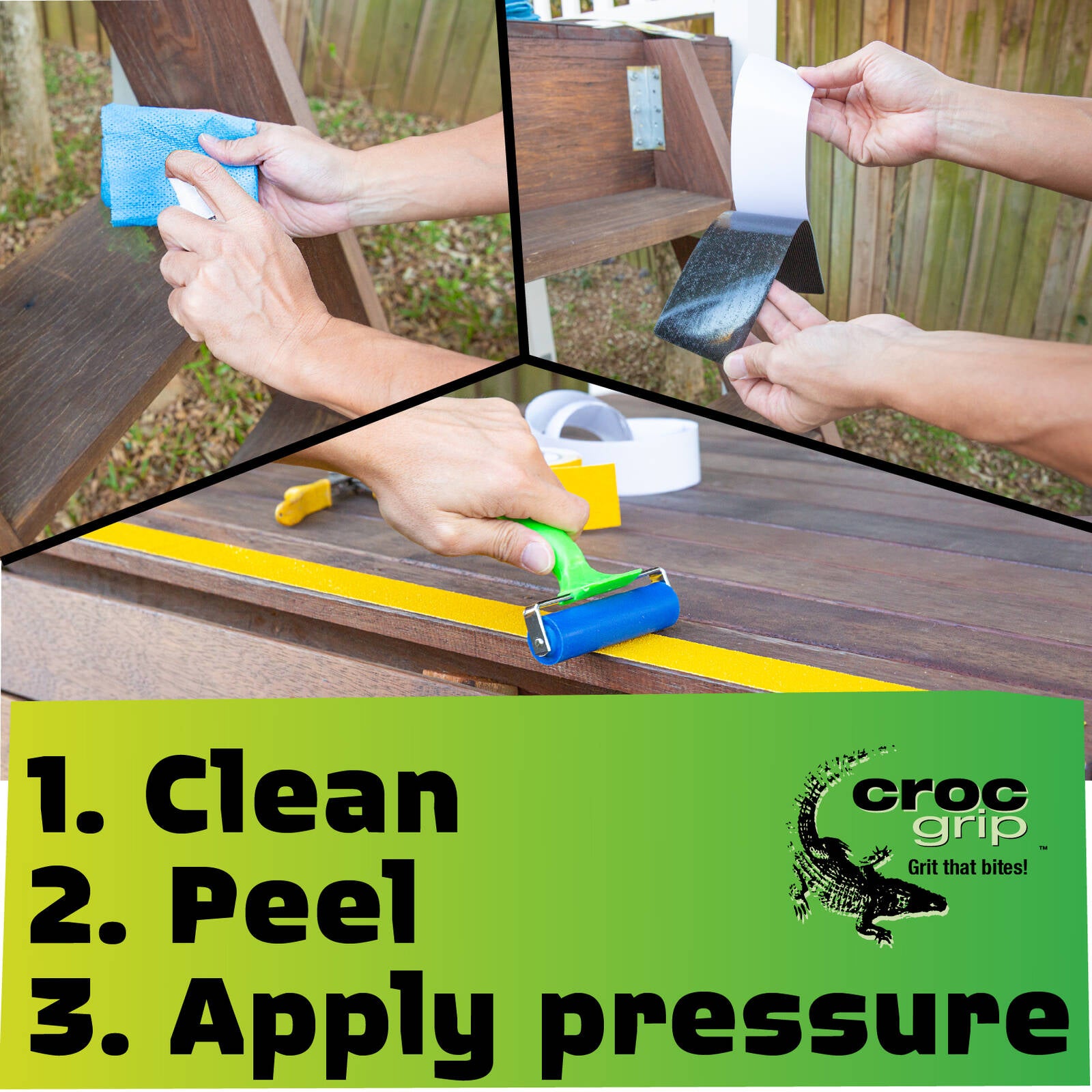 Croc Grip 5m x 50mm Glow-In-The-Dark Anti-Slip Tape