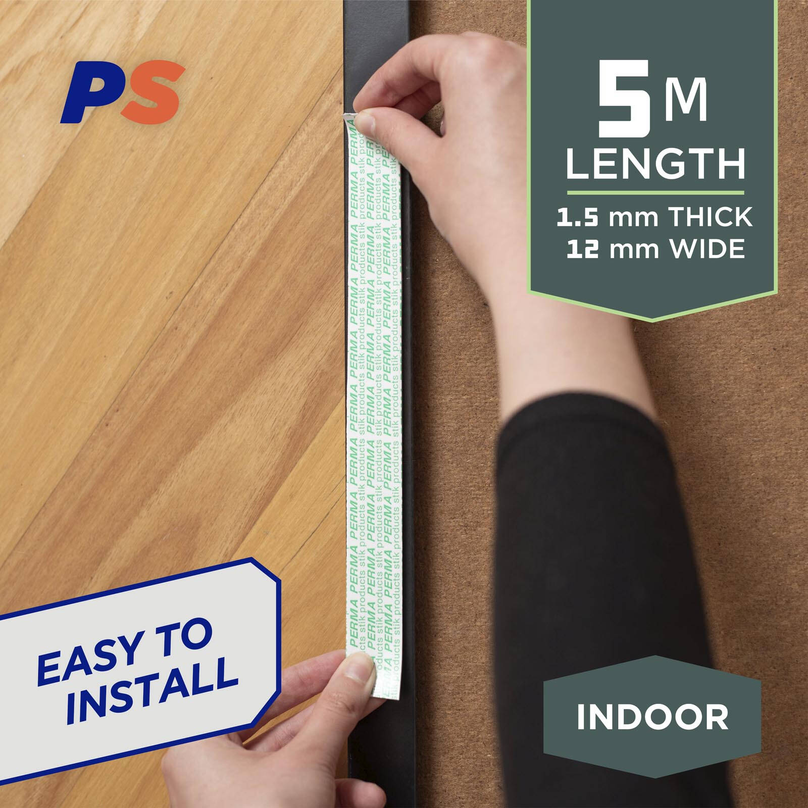Permastik 12mm x 5m Foam Indoor Mounting Tape Roll White