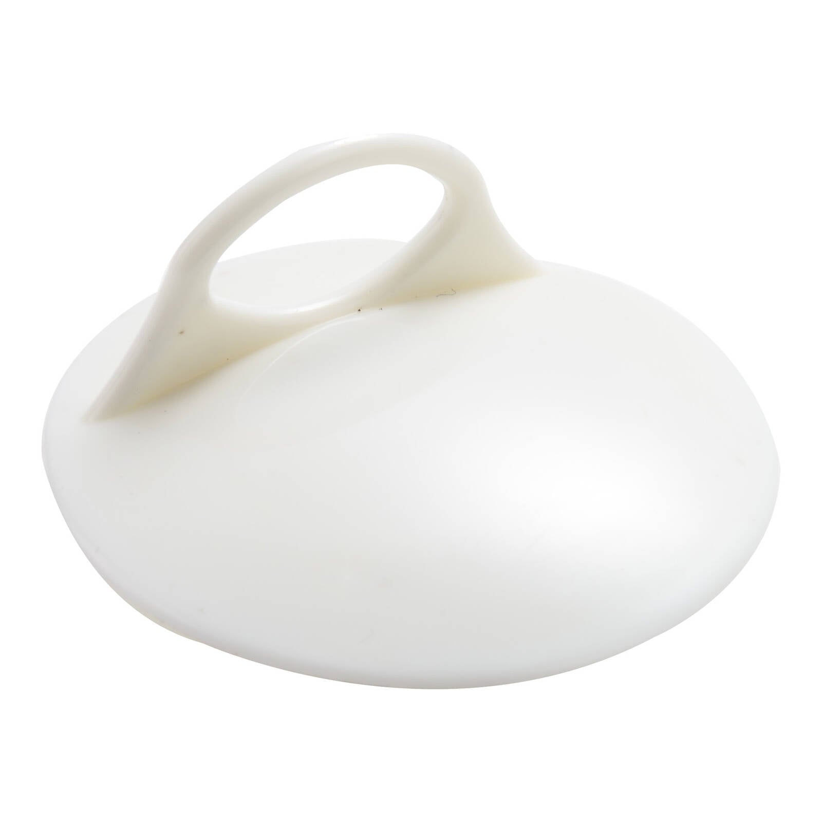 Kinetic 38mm Finger Pull Plug, White PVC Basin Bath Drain Seal