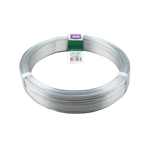 Jack Galvanised Steel Tie Wire Coil 2.0mm x 120m 3kg