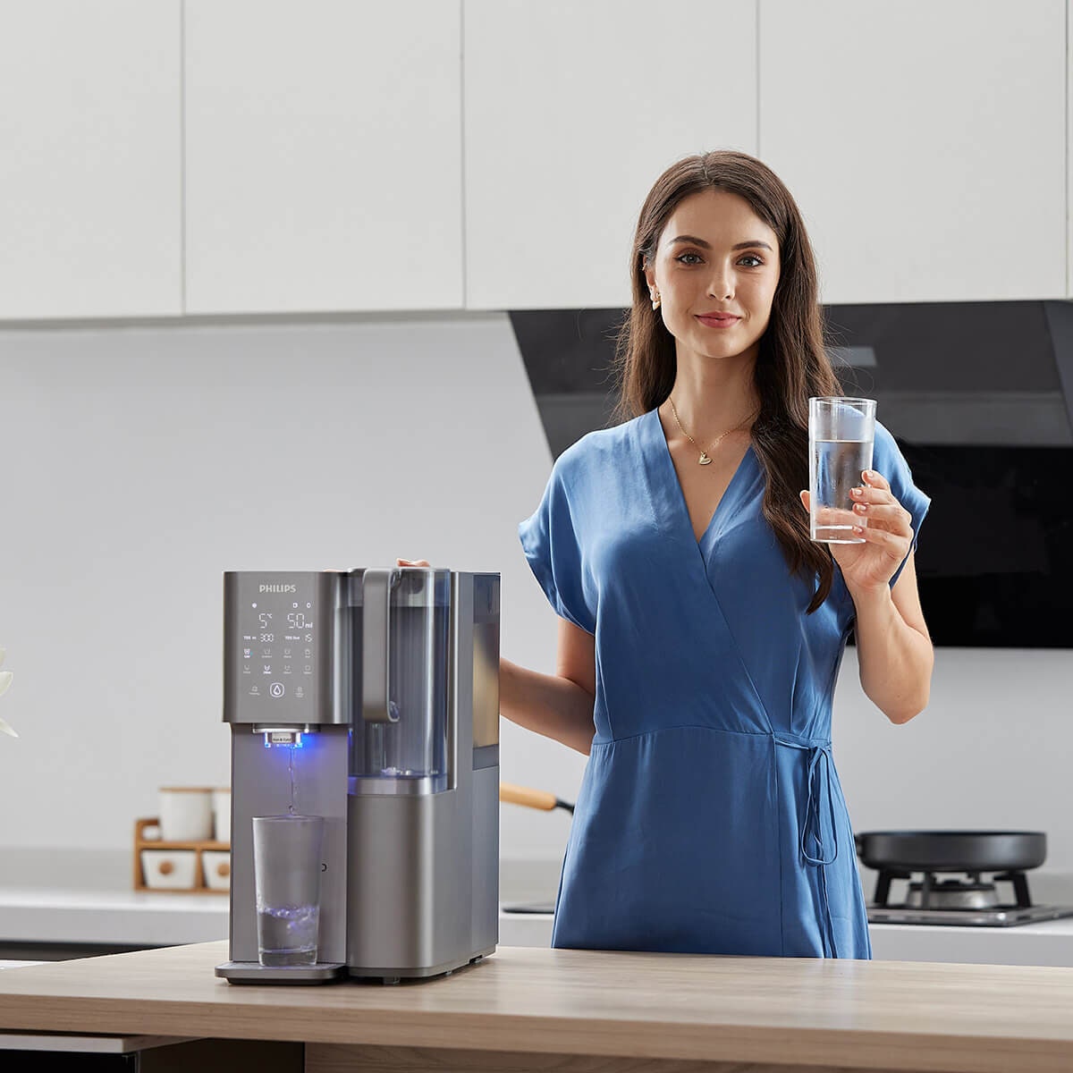 Philips RO Mineral Chilled Hot Water Station - Aquaporin Inside, Compressor Cooling, Grey - ADD6921DG