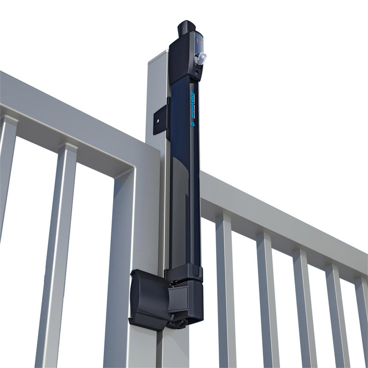 D&D Technologies MagnaLatch Pool Gate Safety Kit with TruClose Hinges, Black, Top Pull Series 3