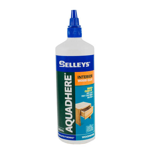 Selleys 500ml Aquadhere Interior PVA Wood Glue - Dries Clear