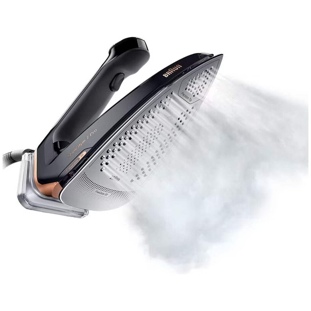 Braun CareStyle 7 Pro Steam Generator Iron 2400W - 2L Tank, 8bar Pressure, 600g/min Steam Shot - IS7285BK
