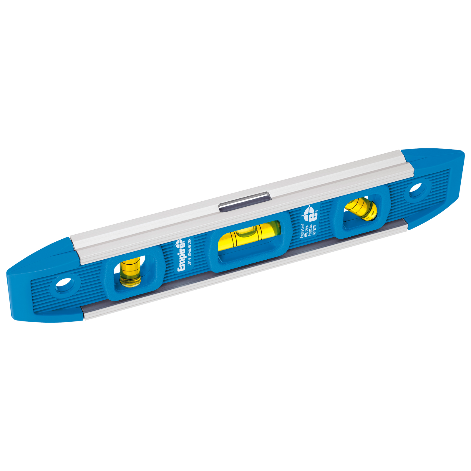 Empire 225mm Magnetic Torpedo Level, Aluminium, 3 Vials, Waterproof