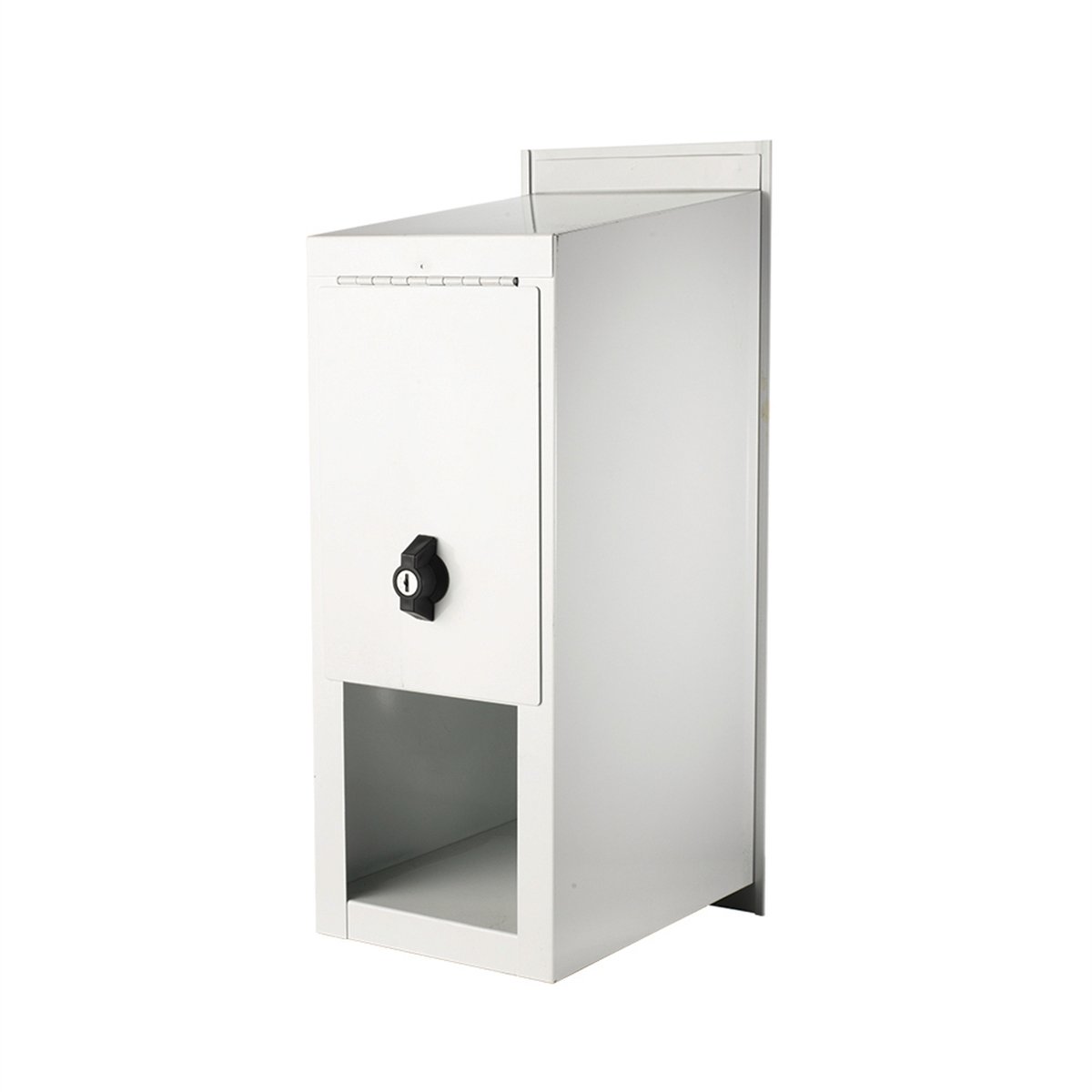 Sandleford Highlander Fence Mount Letterbox White Galvanised Steel Lockable