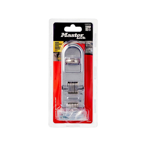 Master Lock 200mm Double Hinged Hasp - Hardened Steel - Weather Resistant - SuperSaverAU - view 1