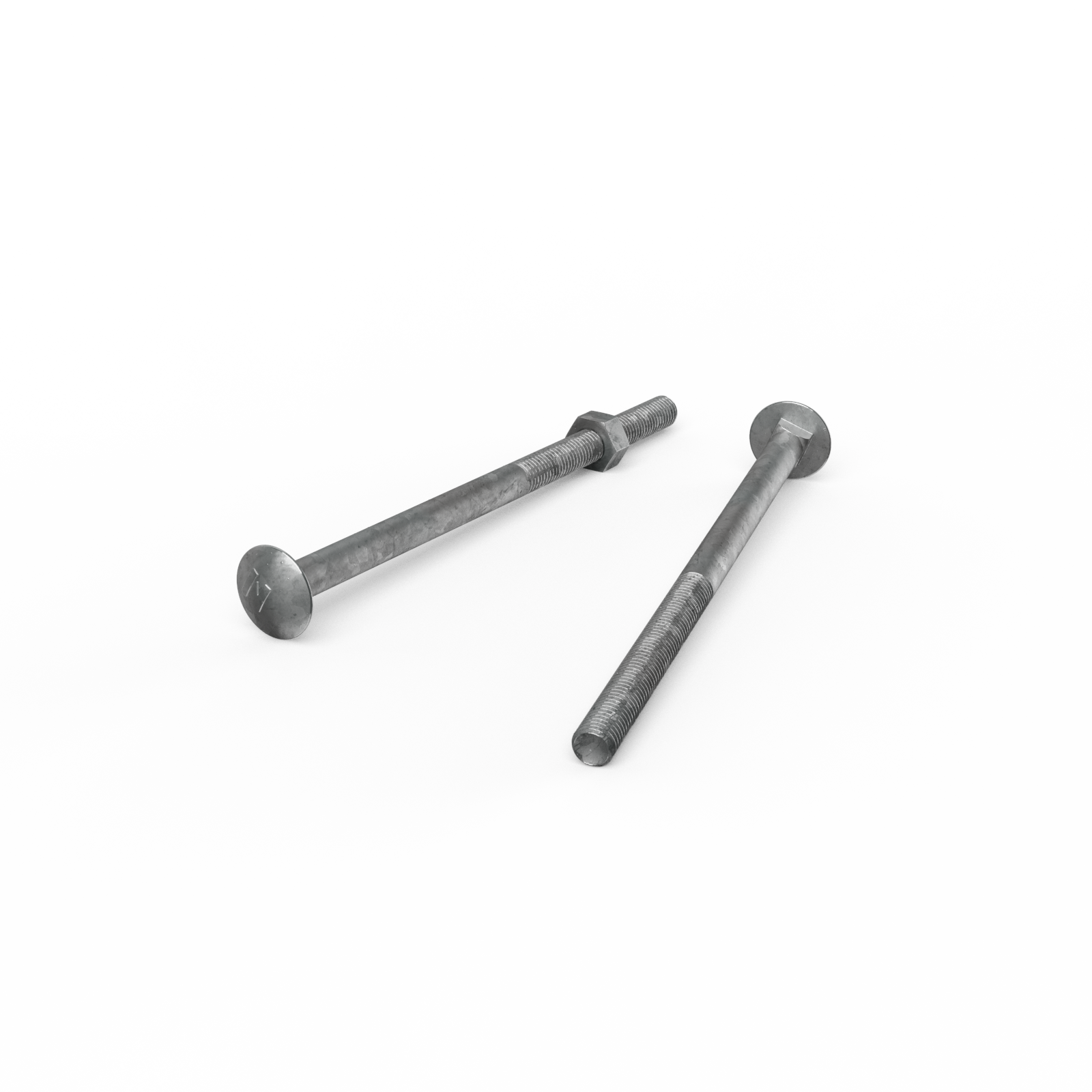 Zenith M10 x 180mm Hot Dip Galvanised Cup Head Bolt and Nut - Each