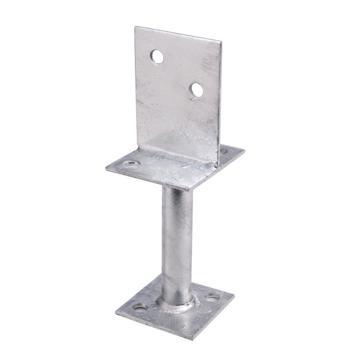 Pryda 130mm M10 Centre Fix Galvanised Steel Half/Blade Stirrup Bolt Down Post Anchor