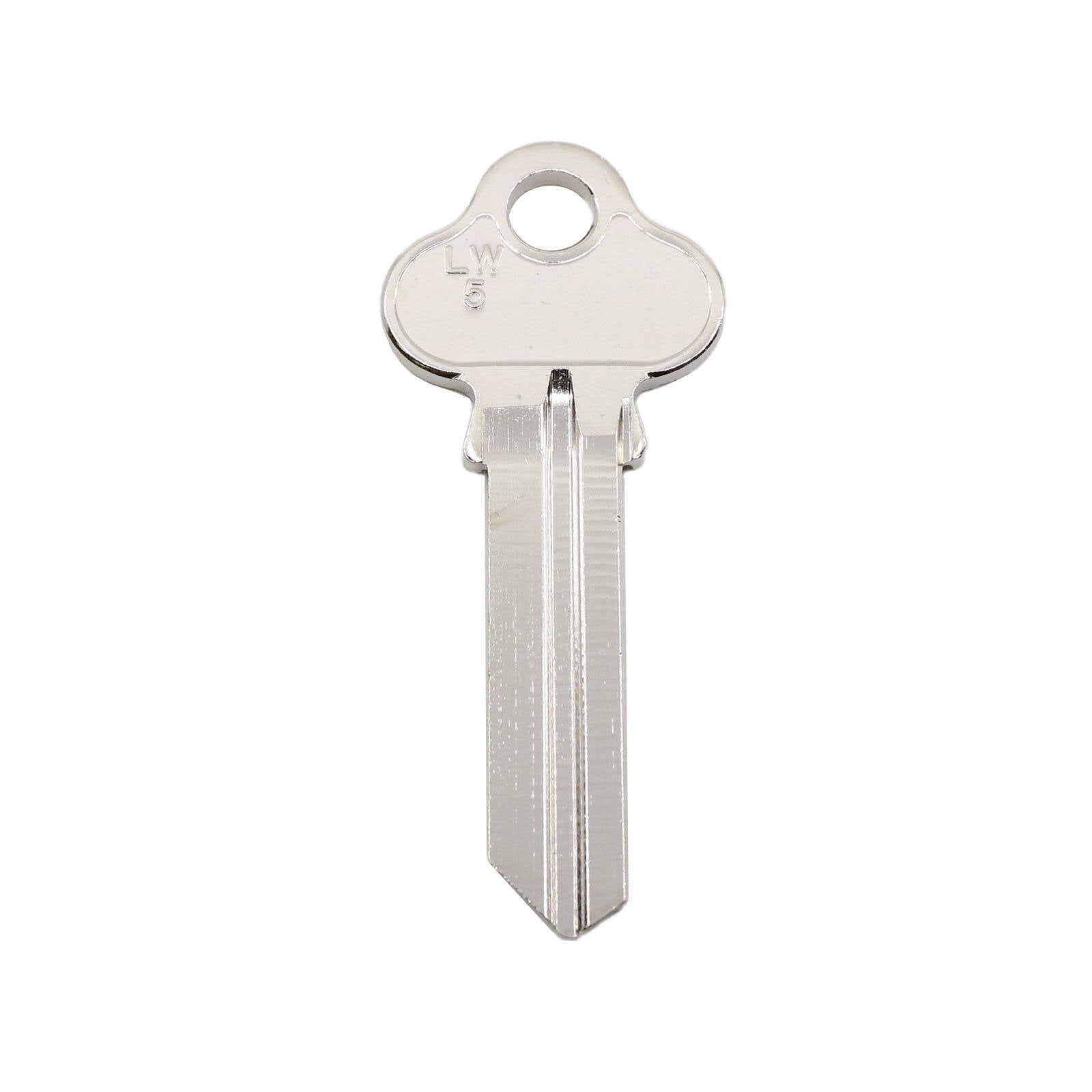 EHI LW5 55mm Silver Blank Key, Nickel Plated Brass