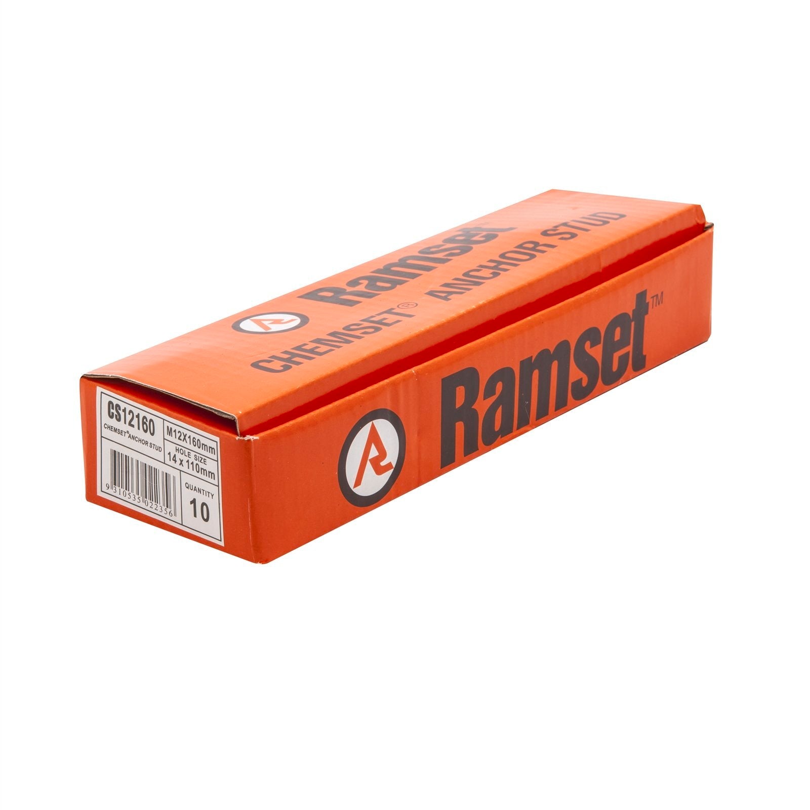 Ramset M12 x 160mm ChemSet Anchor Stud Grade 5.8 - 10 Pack