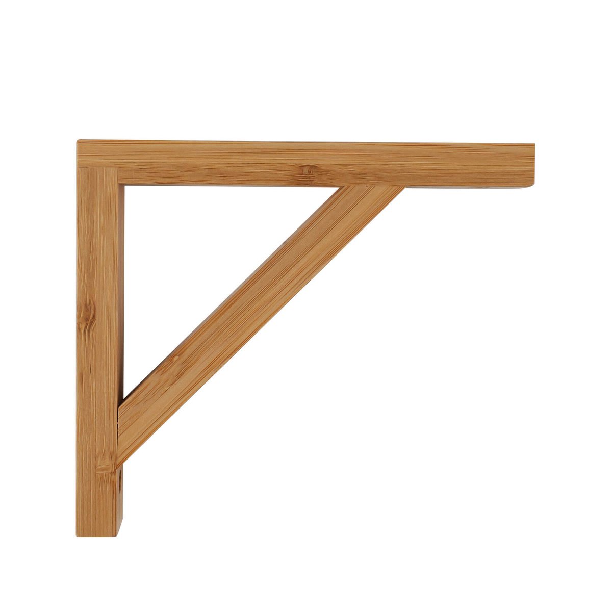 Carinya 150 x 130mm Varnished Bamboo Stayed Wall Bracket 40kg