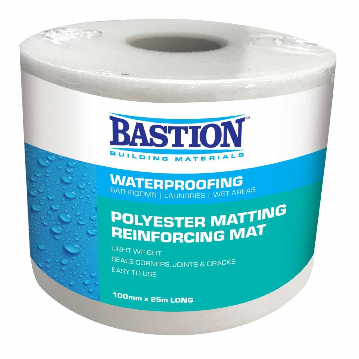 Bastion Waterproofing Reinforcing Mat 100mm x 25m - Strong Seal for Joints - SuperSaverAU - view 1