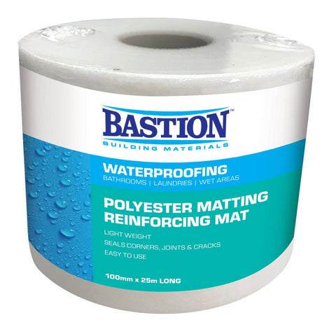 Bastion 100mm x 25m Waterproofing Reinforcing Mat for Joints, Corners & Cracks