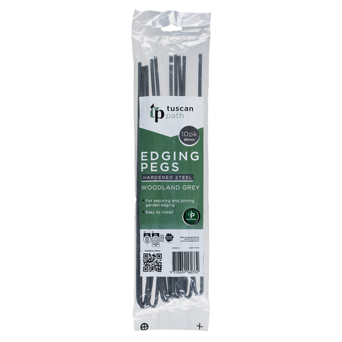 Tuscan Path Woodland Grey Garden Edging Pegs 280mm - 10 Pack