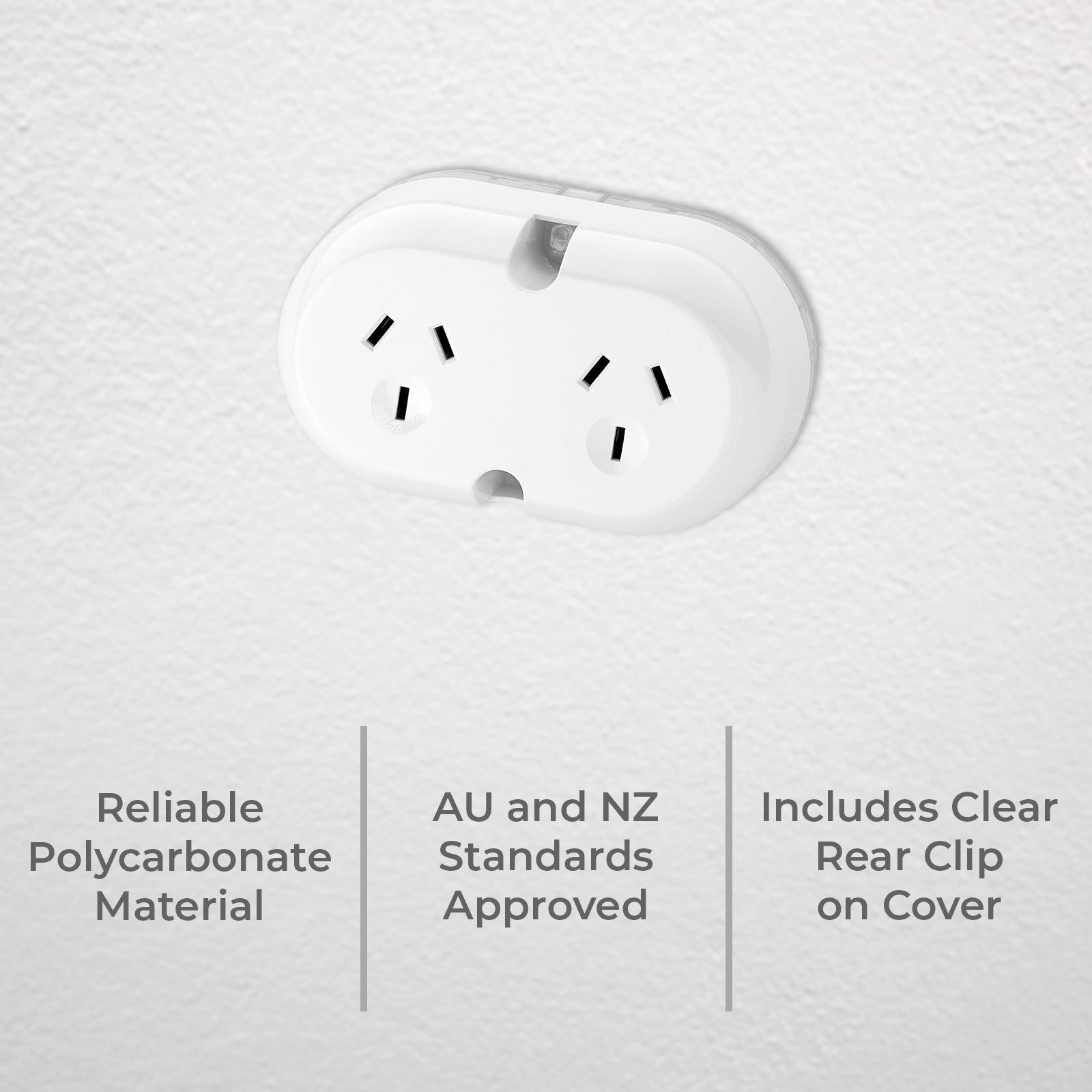 DETA 10A Double Outlet Plug Base 250V 6232B