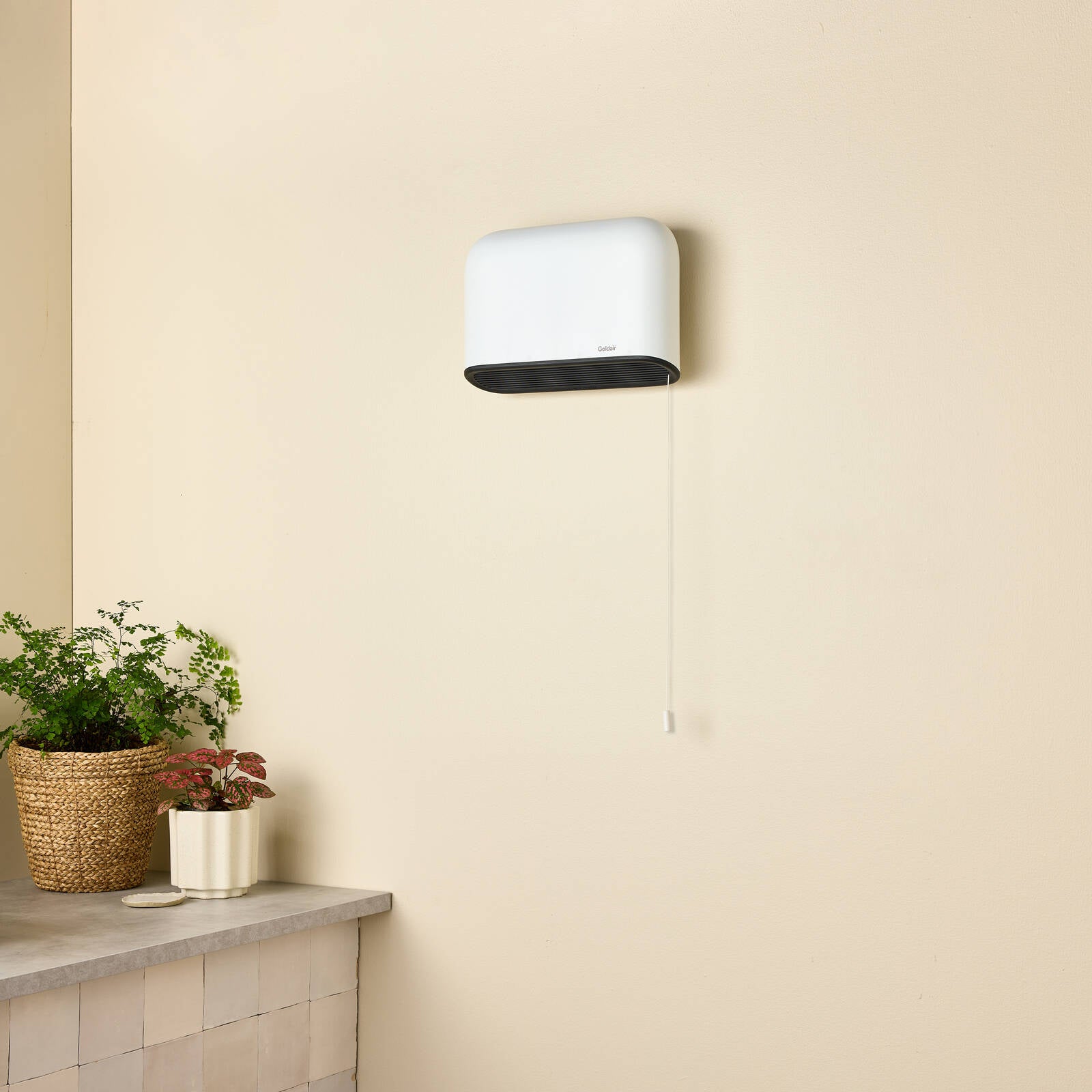 Goldair Ceramic Pull Cord Bathroom Heater Wall Mountable GBH460