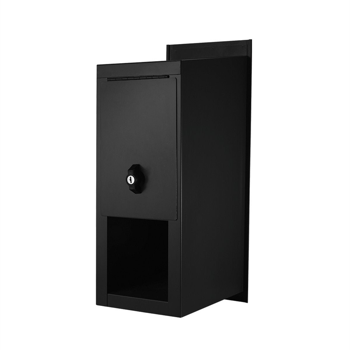 Sandleford Highlander Black Galvanised Steel Lockable Fence Mounted Letterbox