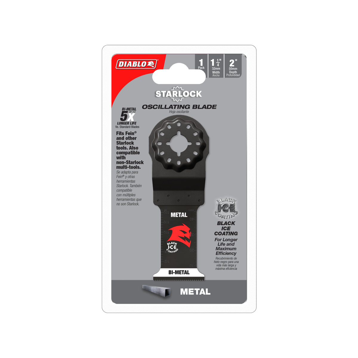 Diablo 32mm Starlock Bi-Metal Multi-Tool Blade for Metal 2608F02870