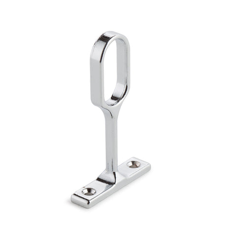 Sandleford 15mm Chrome Oval Centre Pillar - Zinc Alloy, Chrome Plated Rail Fitting