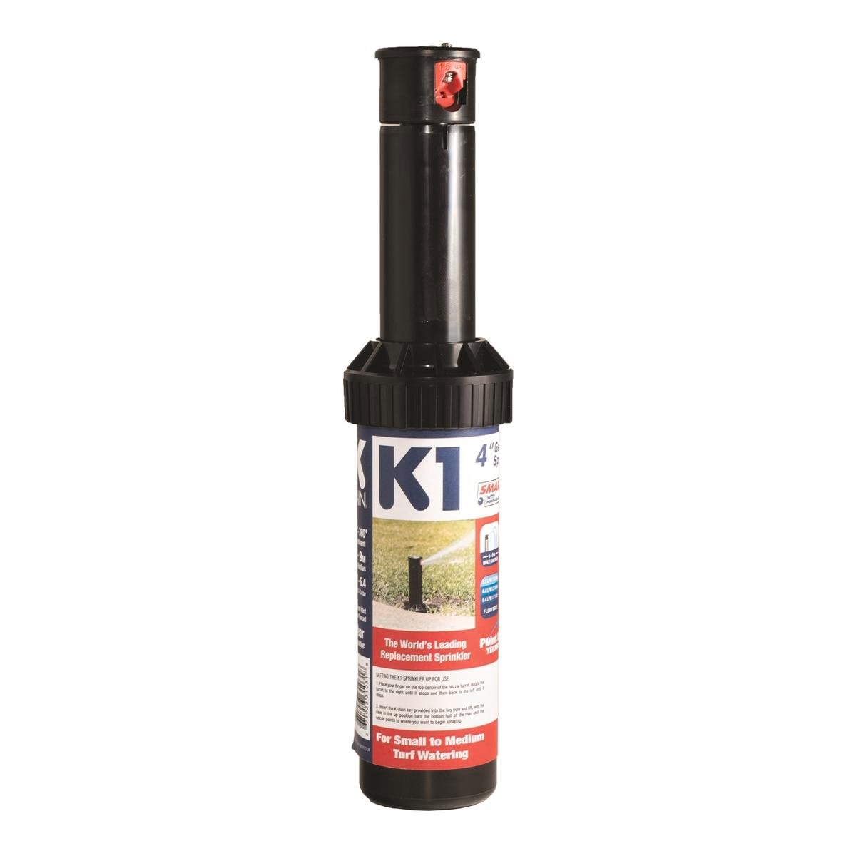 K-Rain K1 Gear Drive Sprinkler - 5m-9m Spray Radius - Plastic - Quiet Performance - SuperSaverAU - view 1