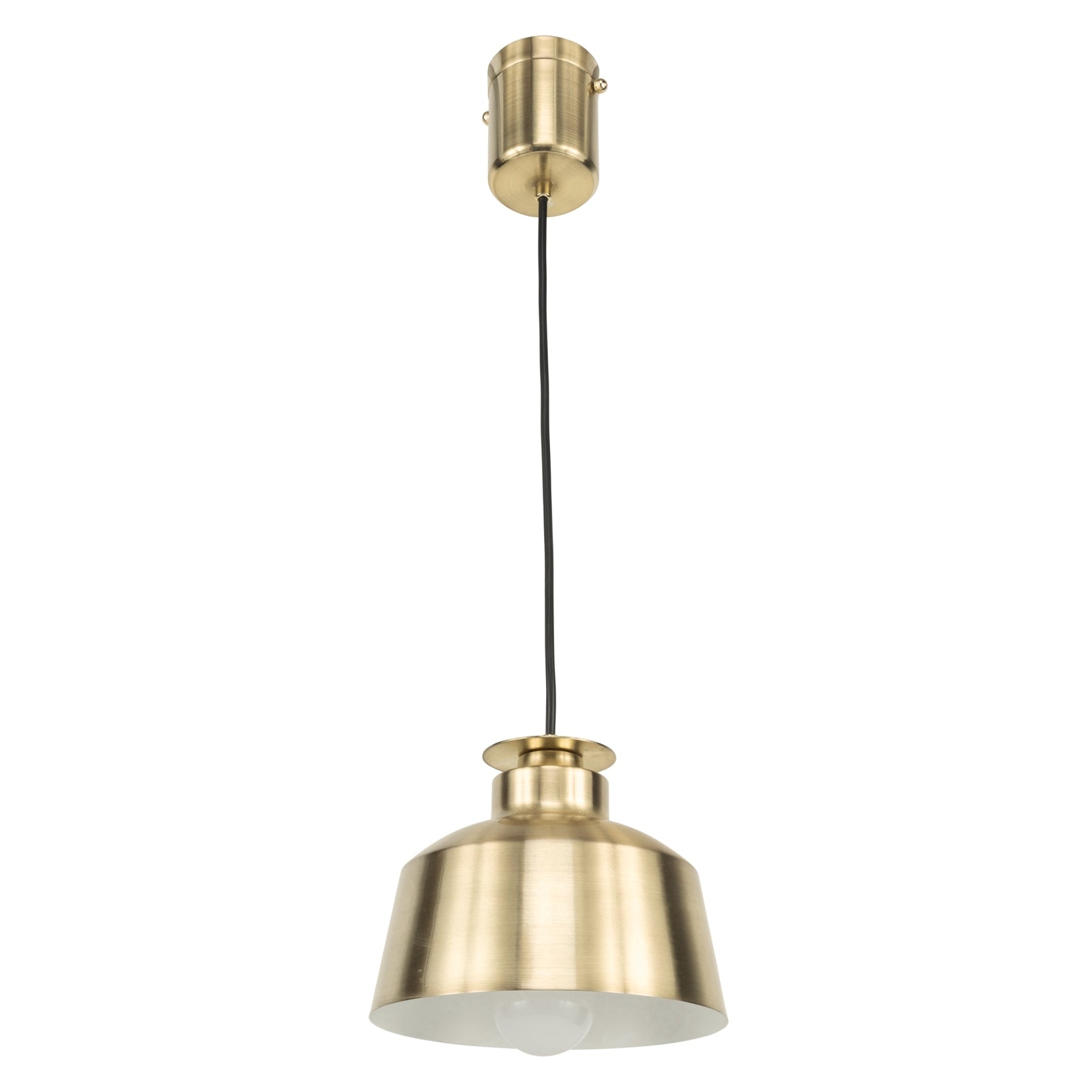 Brilliant Edie 20cm Satin Brass Plug-In Pendant Light 21407/12