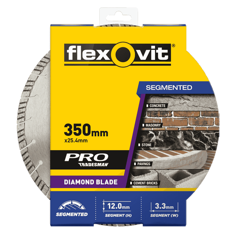 Flexovit 350 x 25mm Pro Segmented Diamond Blade