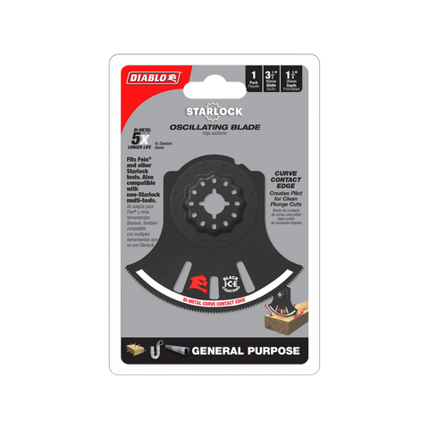 Diablo 92mm Starlock Bi-Metal Multi-Tool Blade for General Purpose Cuts