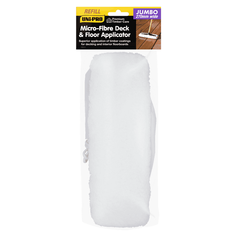 Uni-Pro 270mm Jumbo Micro-Fibre Deck and Floor Applicator Refill Pad