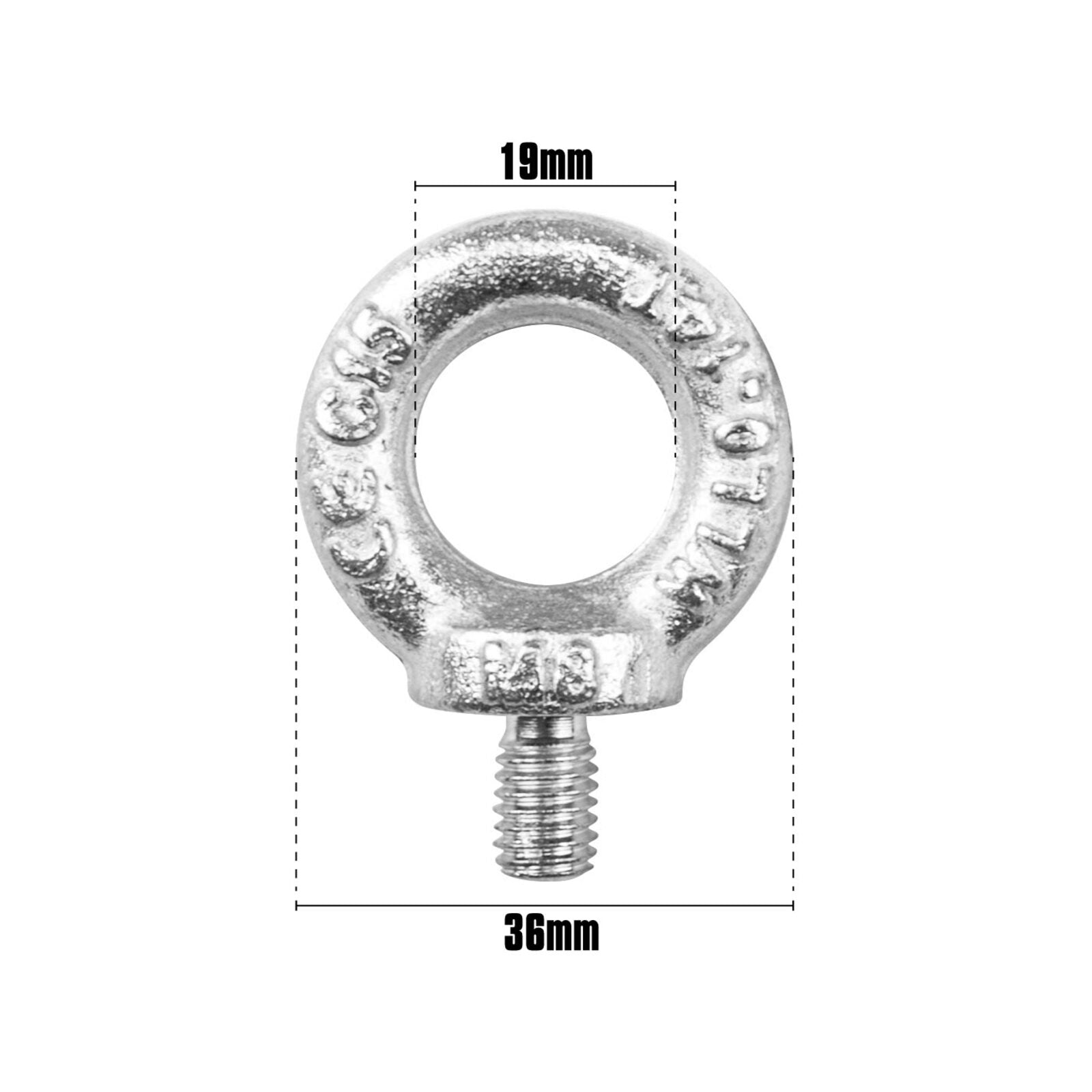 Pinnacle M8 35 x 55 x 8mm Zinc Plated Steel Eye Bolt, 14kg Load